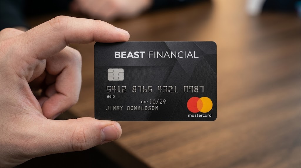 Concept illustration of a Beast Financial card